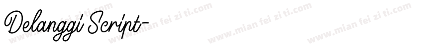Delanggi Script字体转换